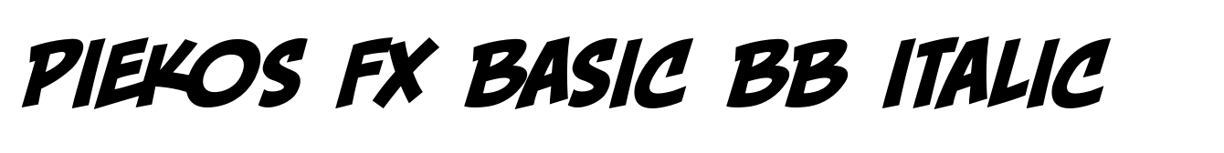 Piekos FX Basic BB Italic